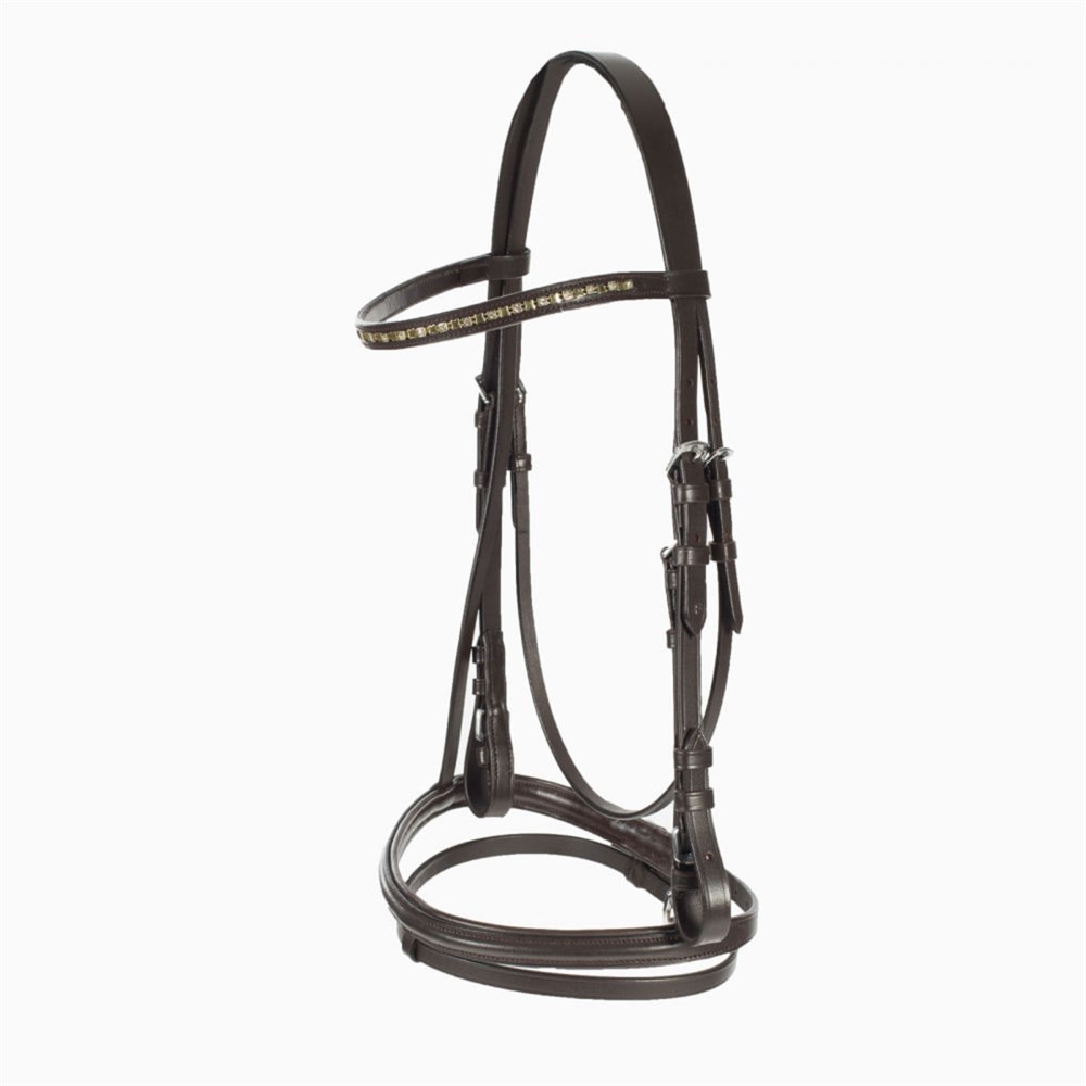 BRIDA #10017 PARA EQUITACION CAFE DE PIEL T-FULL