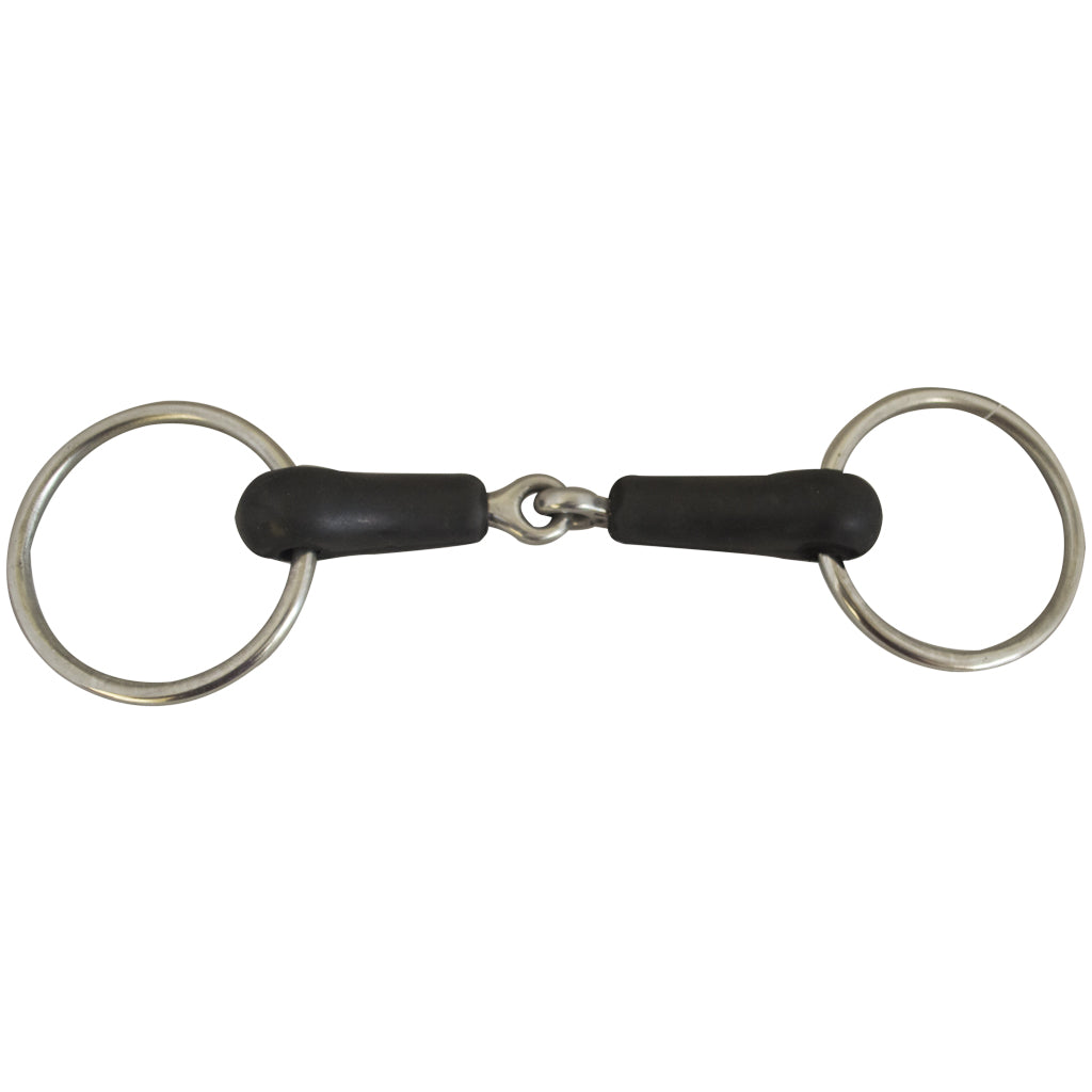 FRENO #20095 QUEBRADO CON HULE TIPO SNAFFLE ARGOLLA