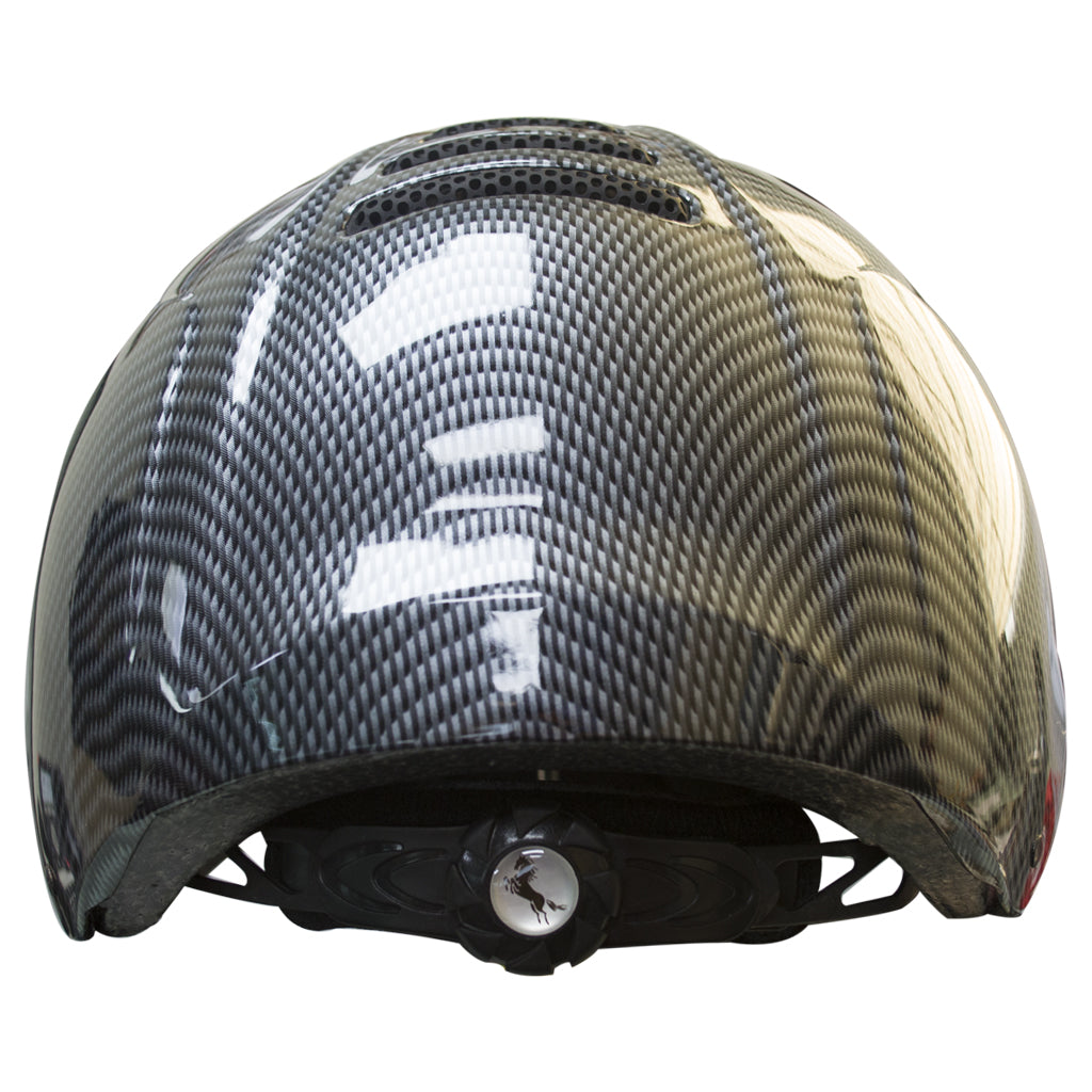 CASCO #805 EQUITACION ENTRADA DE AIRE FIBRA DE CARBON MEDIANO