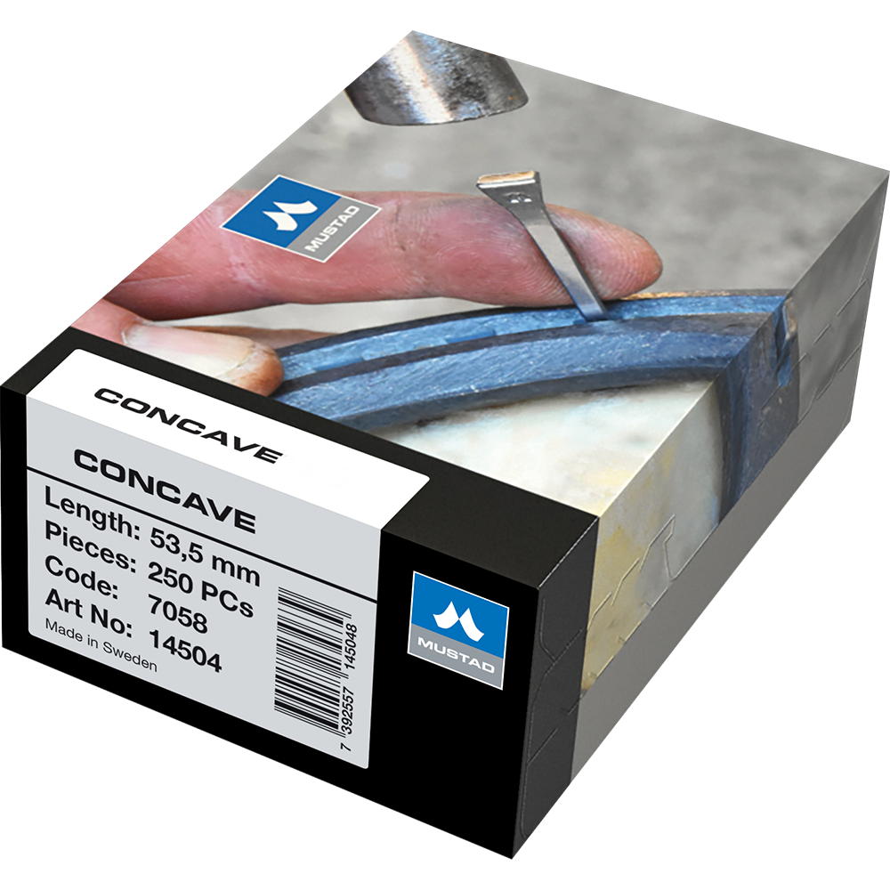 CLAVO P/HERRADURA MUSTAD CONCAVE C/250 PZAS