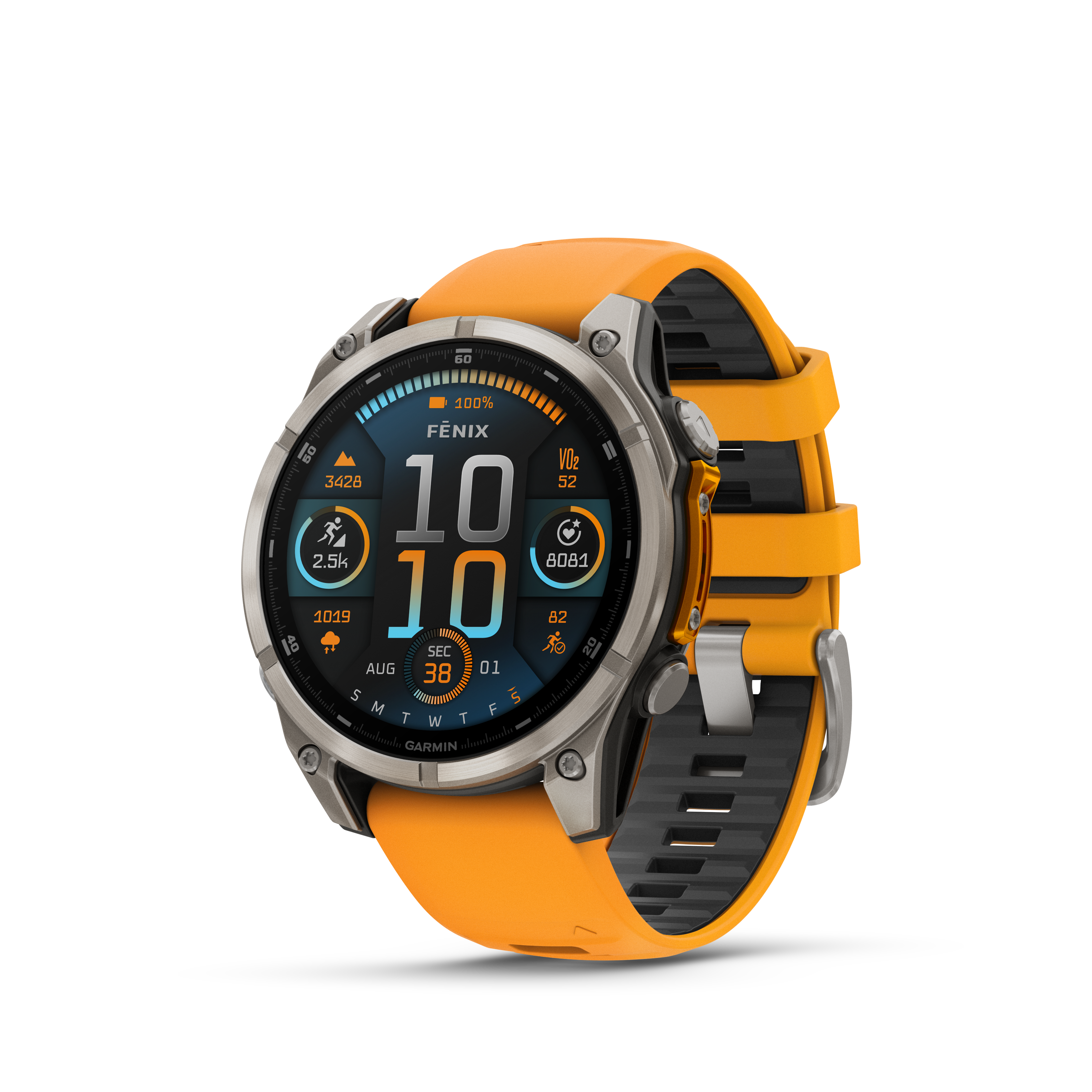 RELOJ GPS FENIX 8 47MM NARANJA