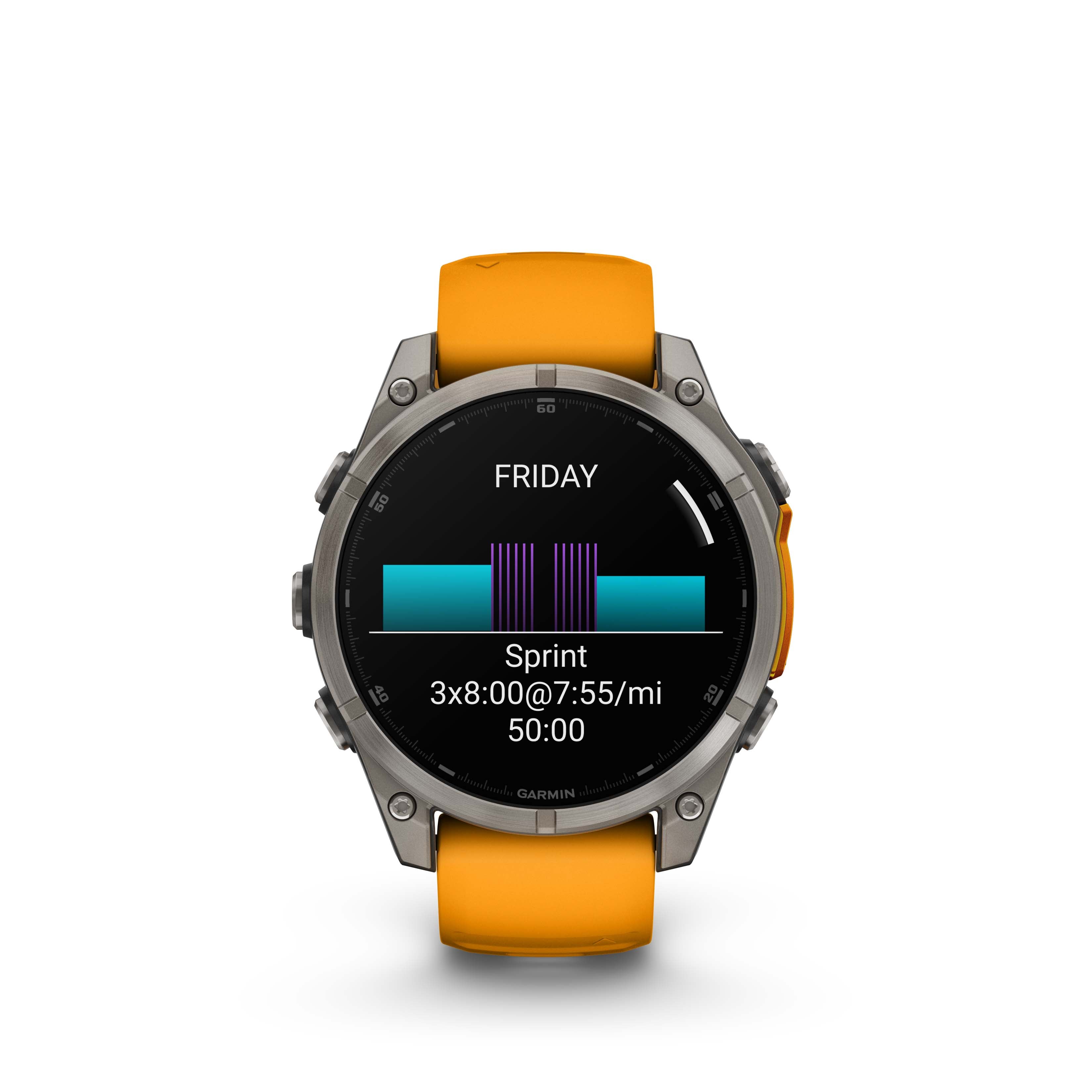 RELOJ GPS FENIX 8 47MM NARANJA