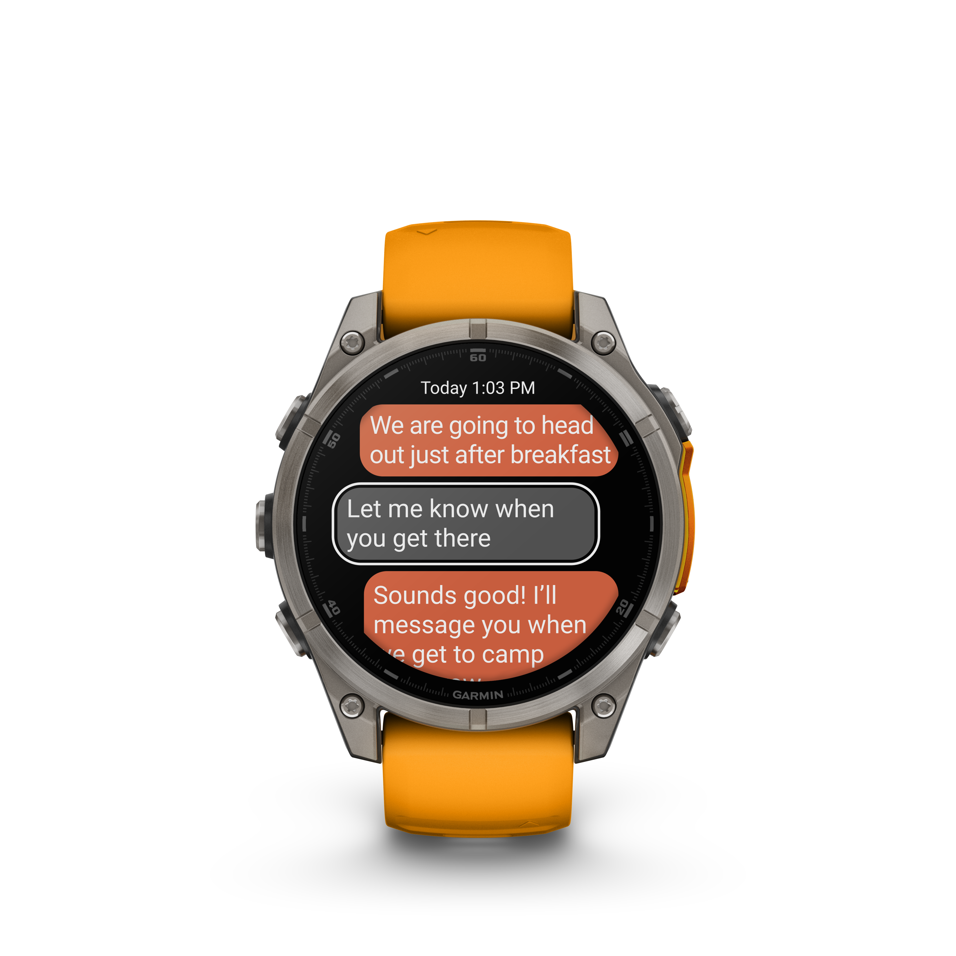 RELOJ GPS FENIX 8 47MM NARANJA