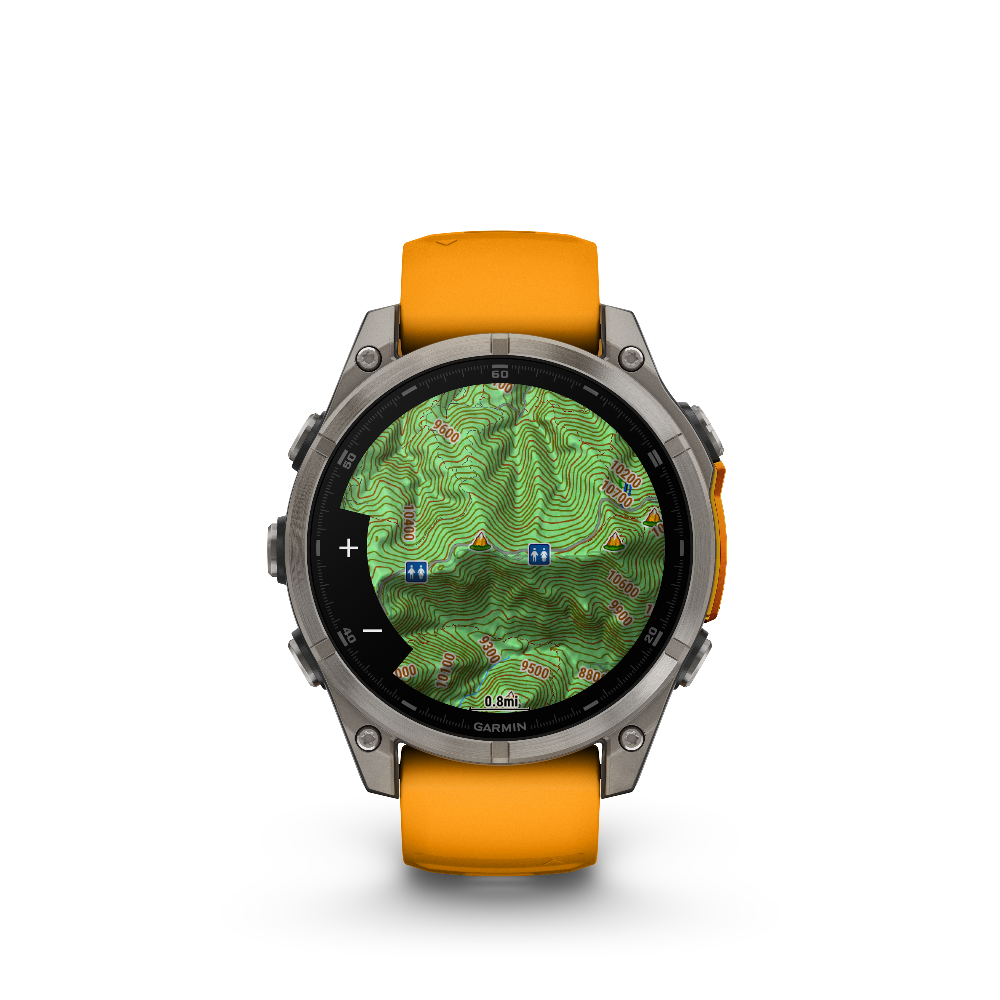 RELOJ GPS FENIX 8 47MM NARANJA