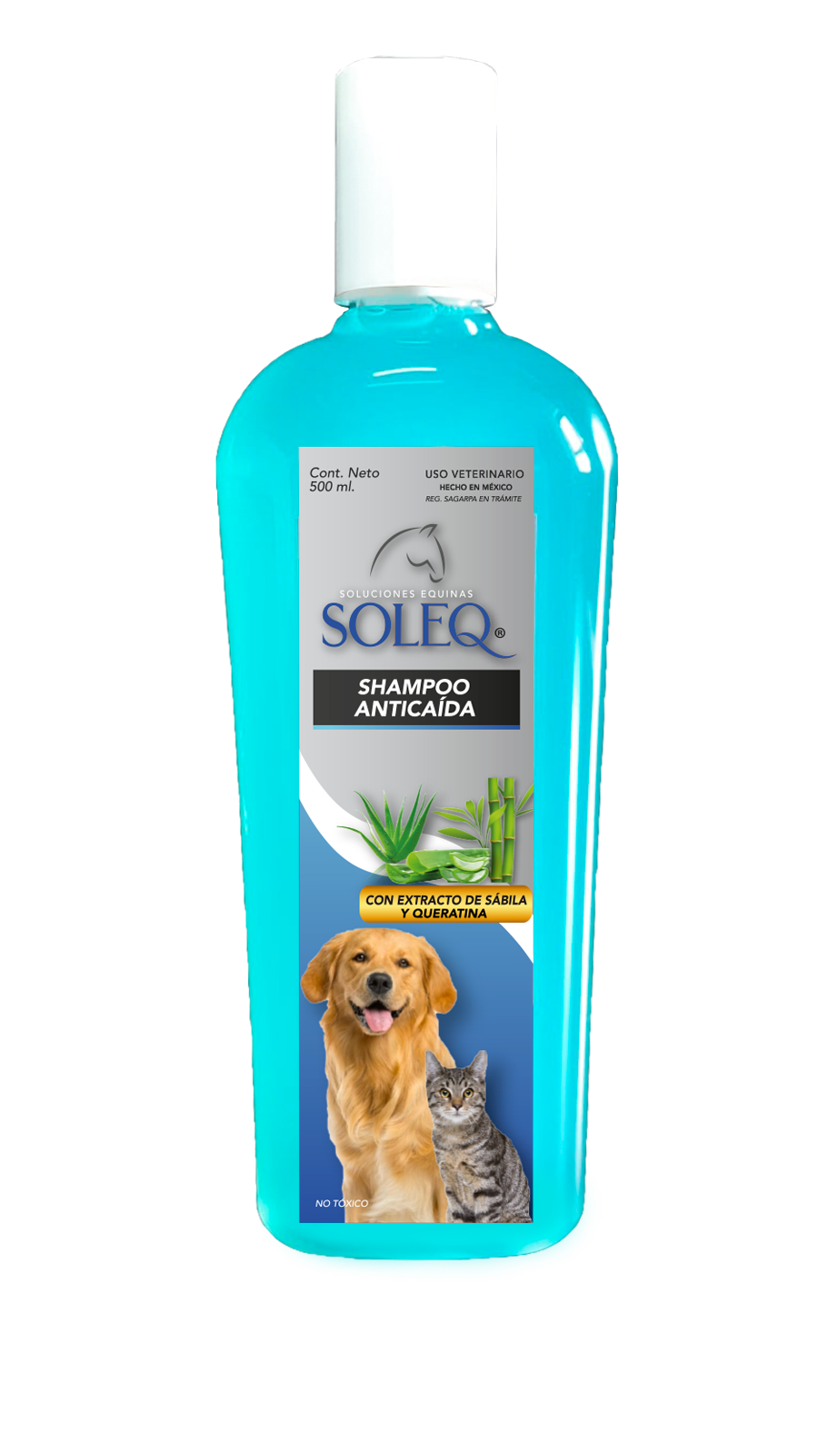 SHAMPOO SOLEQ ANTICAIDA P/PERRO 500 mL