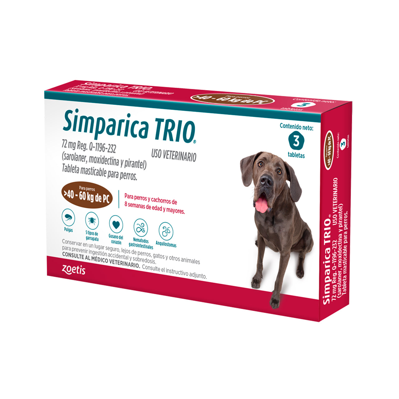 SIMPARICA TRIO 72 MG 3 TAB