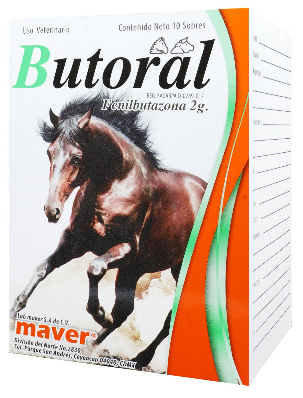 BUTORAL SOBRES CAJA C/10 DE 10 G