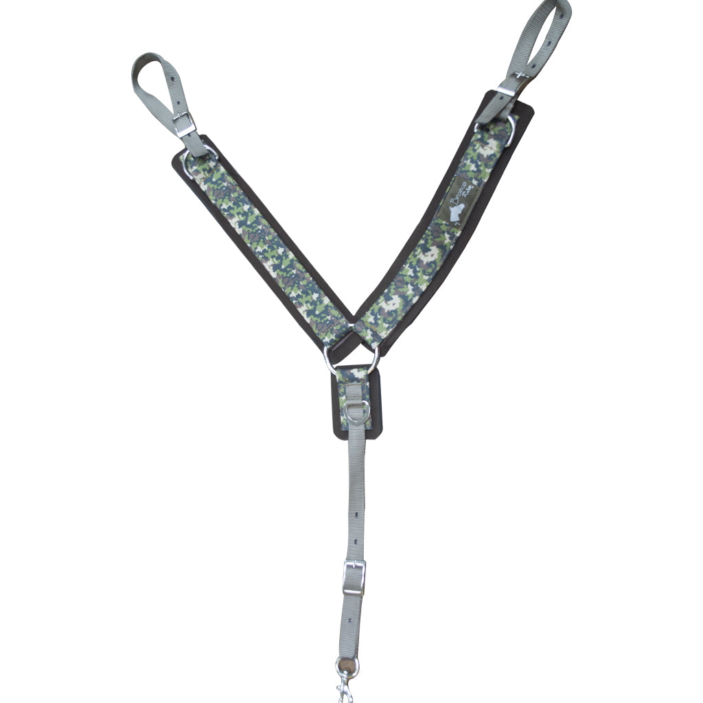 PECHO PRETAL #015 NYLON CAMUFLAJE C/NEOPRENO TIP TEXANO