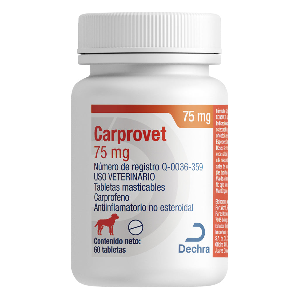 CARPROVET CHEWABLE 60 TBS 75 MG