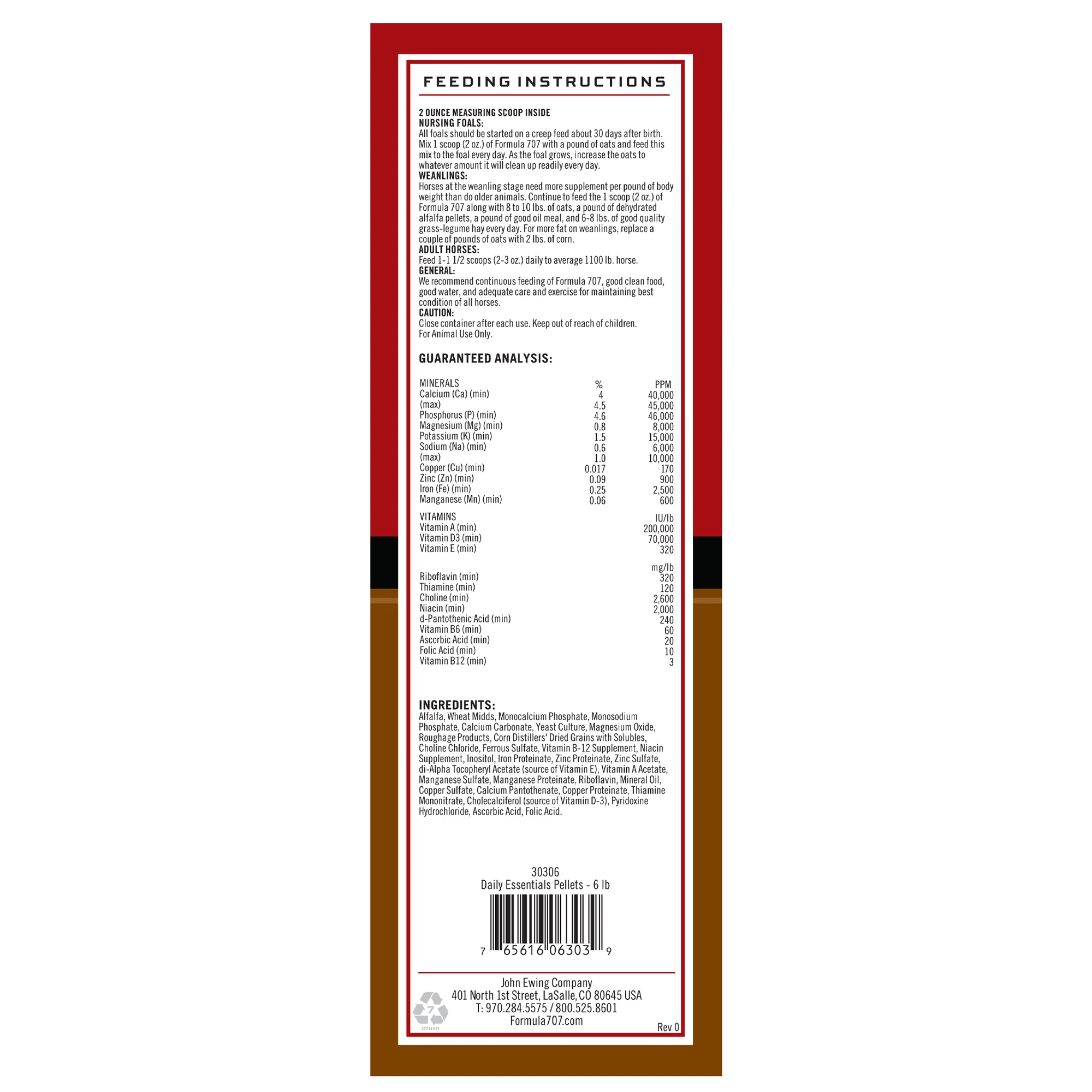 FORMULA 707 DAILY ESSENTIALS 12 lb (5.443 kg)