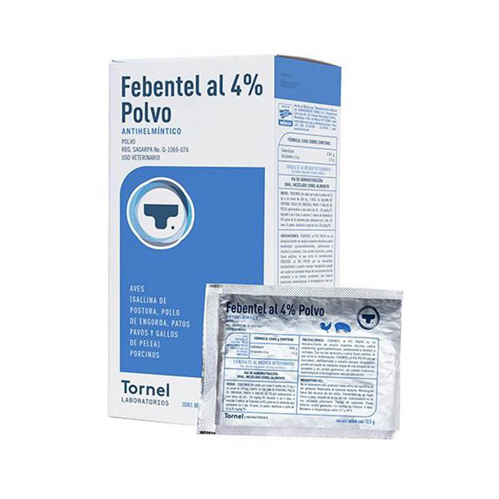 FEBENTEL POLVO 4% SOBRE 12.5GR