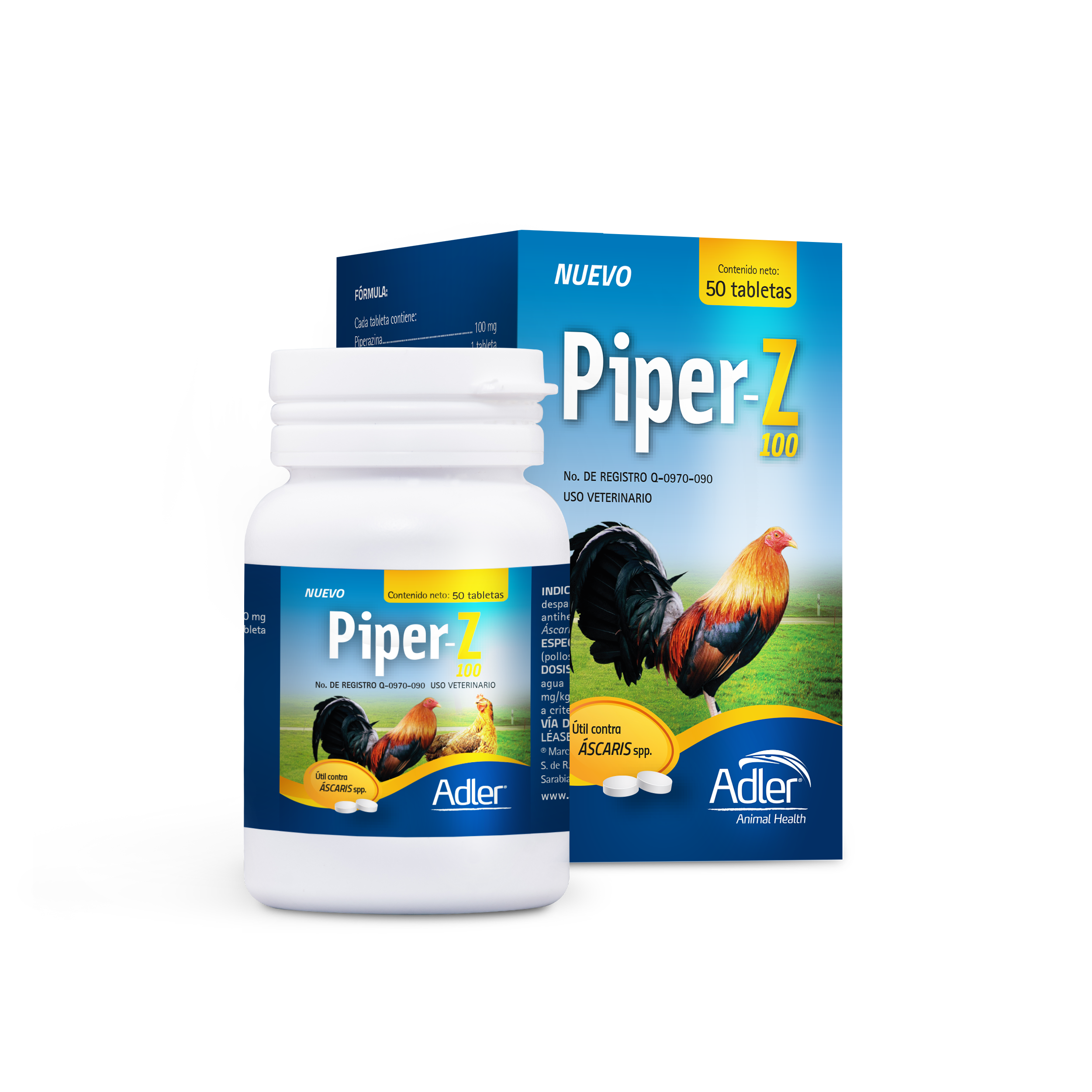 PIPER-Z 100 (50 TABLETAS)