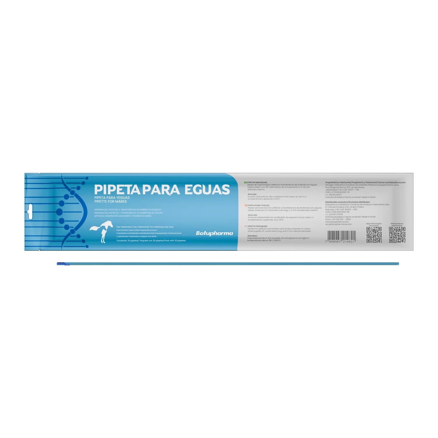 PIPETA P/ YEGUA BOTUPHARMA