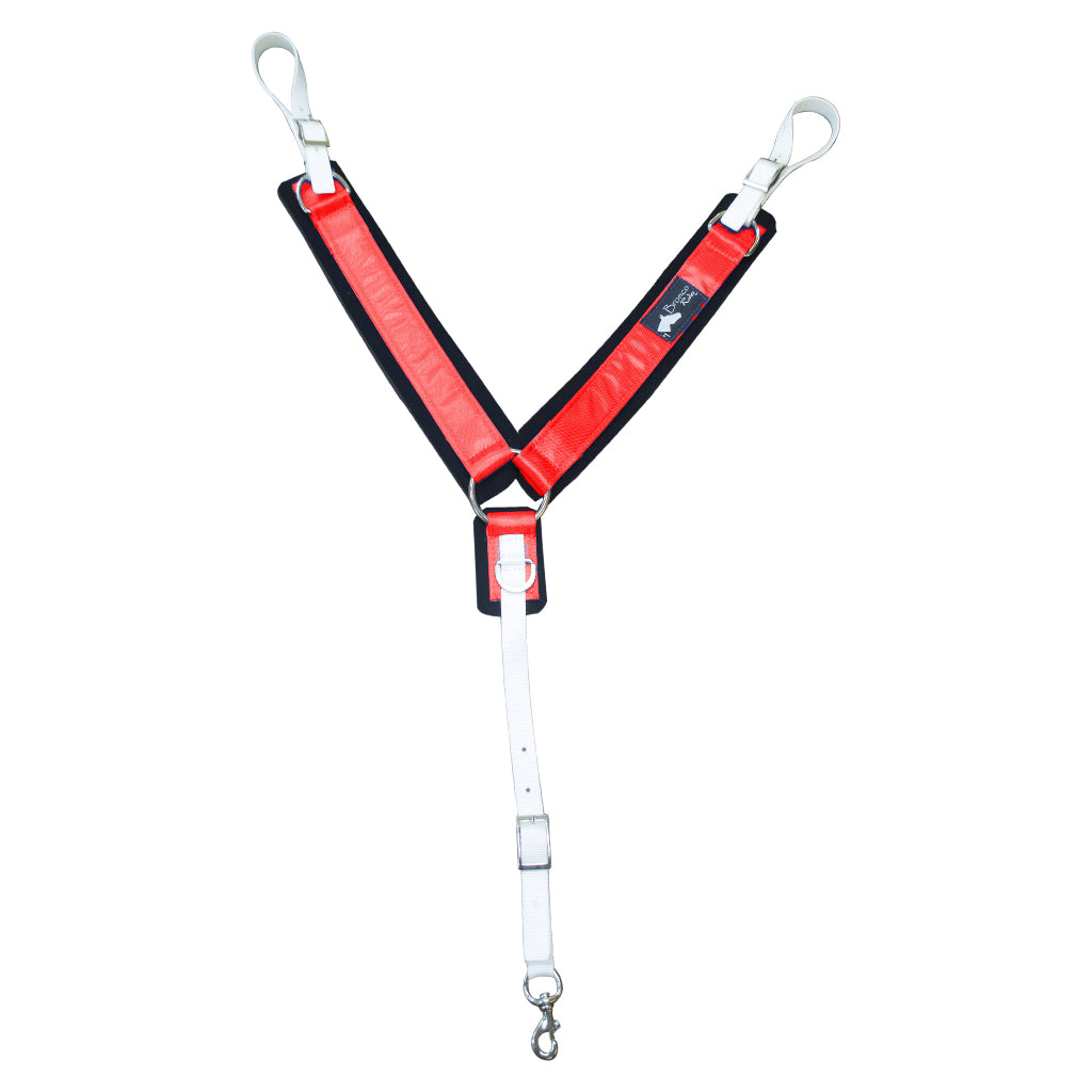 PECHO PRETAL #015 NYLON ROJO C/NEOPRENO TIP TEXANO