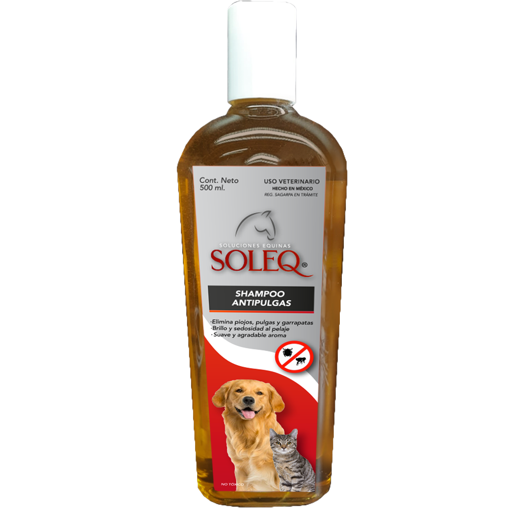 SHAMPOO SOLEQ REPELENTE DE PULGAS 500 ml