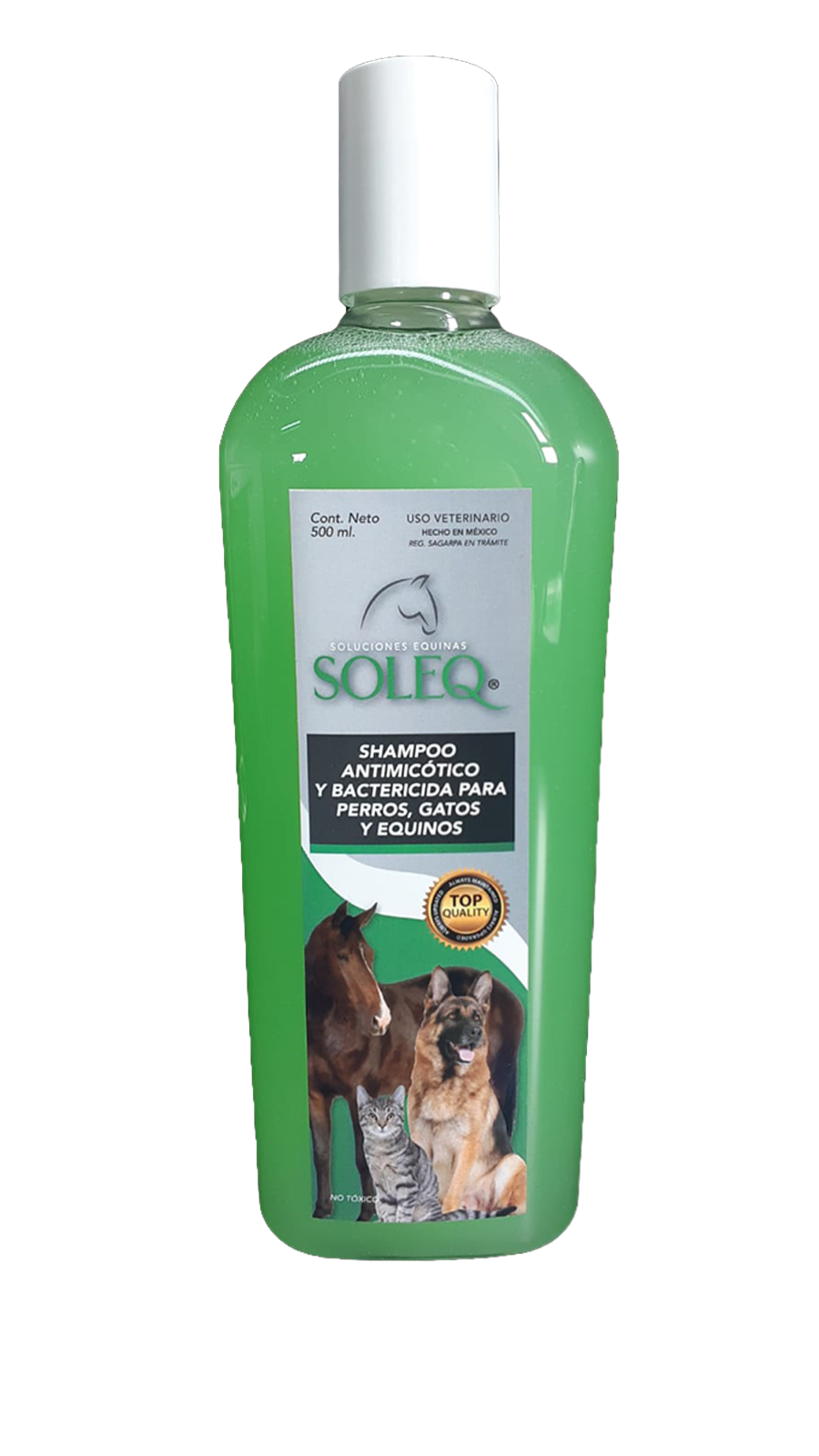 SHAMPOO FUNGICIDA SOLEQ P/PERRO 500 ml