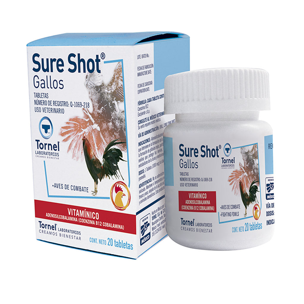 SURE SHOT GALLOS 50 TABLETAS