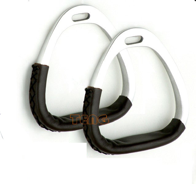 ESTRIBO #2134L P/SILLIN FORRADO EN PIEL 90 MM ALUMINIO
