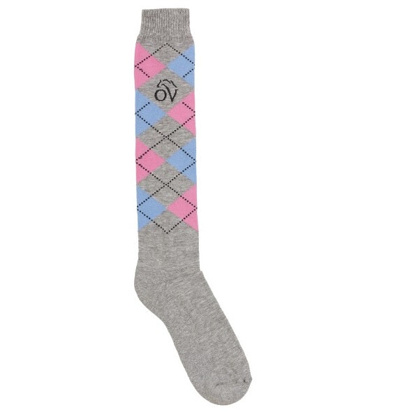 CALCETINES #470504 GRIS/AZUL/ROSA 8-10