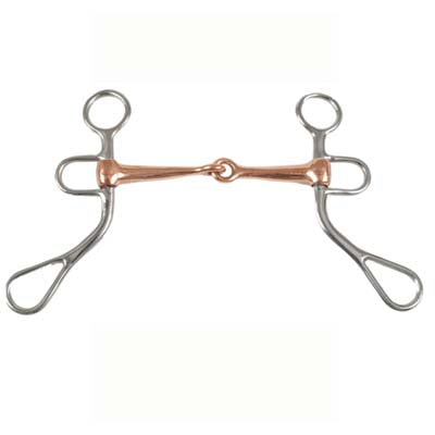 FRENO #989 BOCADO QUEBRADO COBRE PATAS 6 1/2" A. INOX.