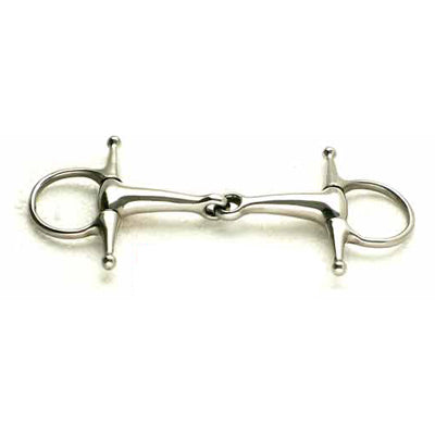 FRENO #2346 TIPO SNAFFLE QUEBRADO C/PATAS PONY 90MM