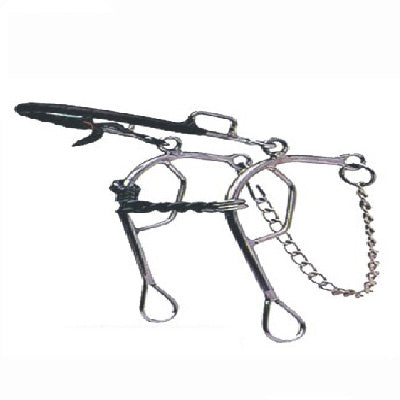 FRENO #25123L-125 HACKAMORA C/BOCADO CADENA 10" PATA