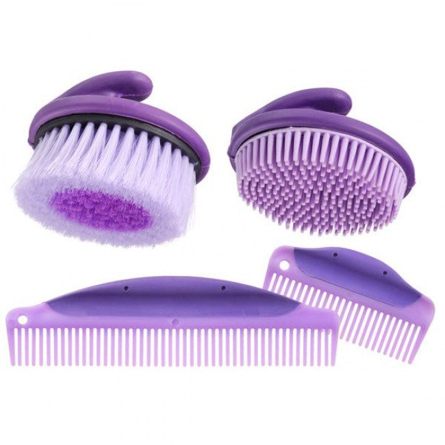 KIT CEPILLO Y PEINE #68-93004-291 C/4 MORADO