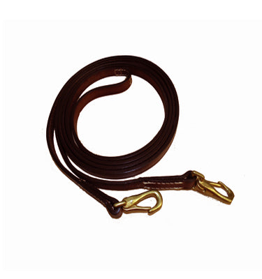RIENDA #028 DE PIEL C/GANCHOS UNA SOLA PIEZA