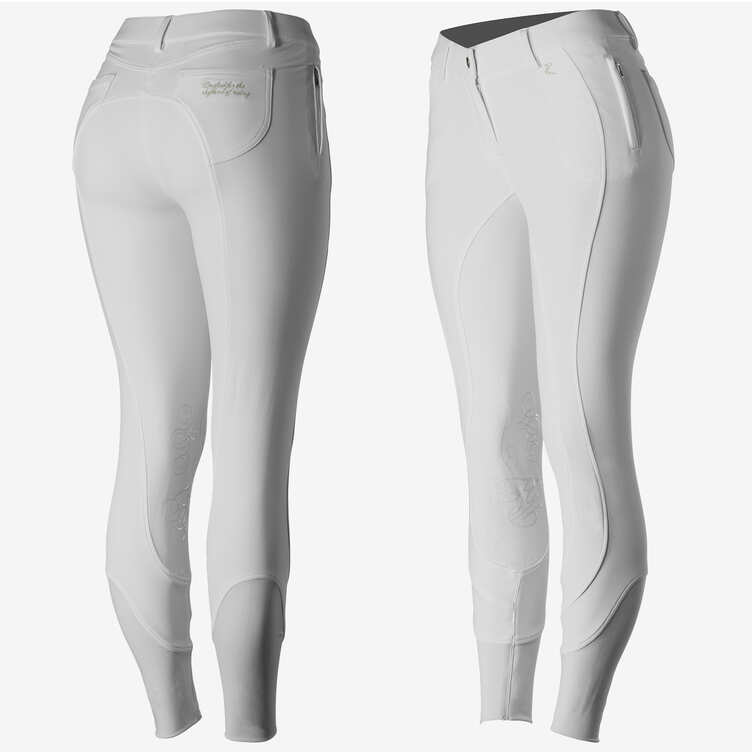 PANTALON #36599 BLANCO/DORADO T-30/42 DAMA