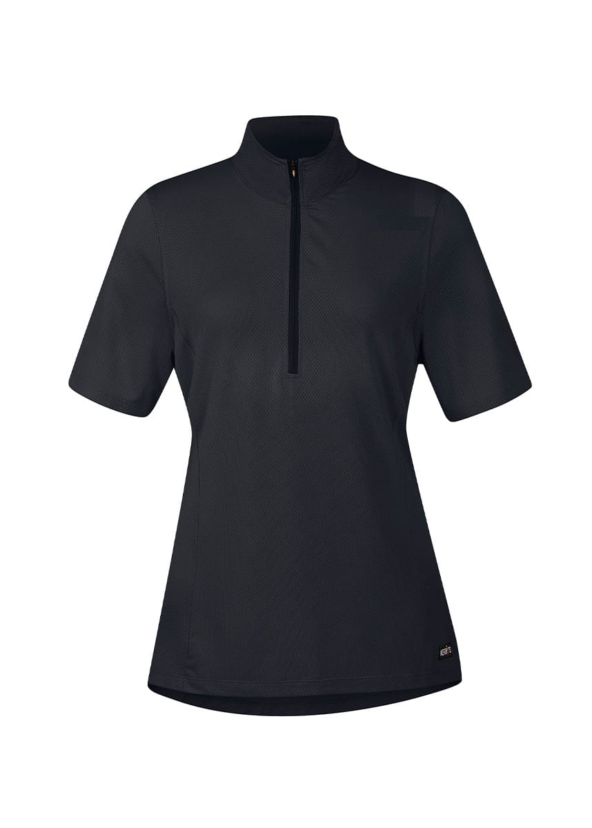 PLAYERA #40422 NEGRA DAMA ICE FIL LITE SLEEVE SOLID GDE