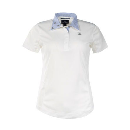 PLAYERA #33221 WH T-38 DAMA TIPO POLO BLANCA