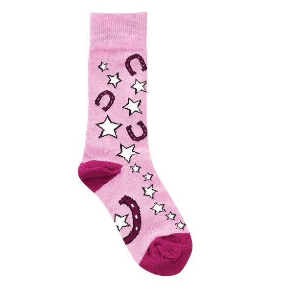 CALCETINES #468181 ROSA/BERRY T QC79 NIÑA 13-4 ESTAMPADO