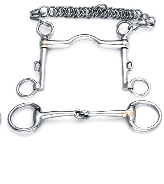 FRENO #2532 JUEGO PARA DOBLE RIENDA PELHAM Y SNAFFLE