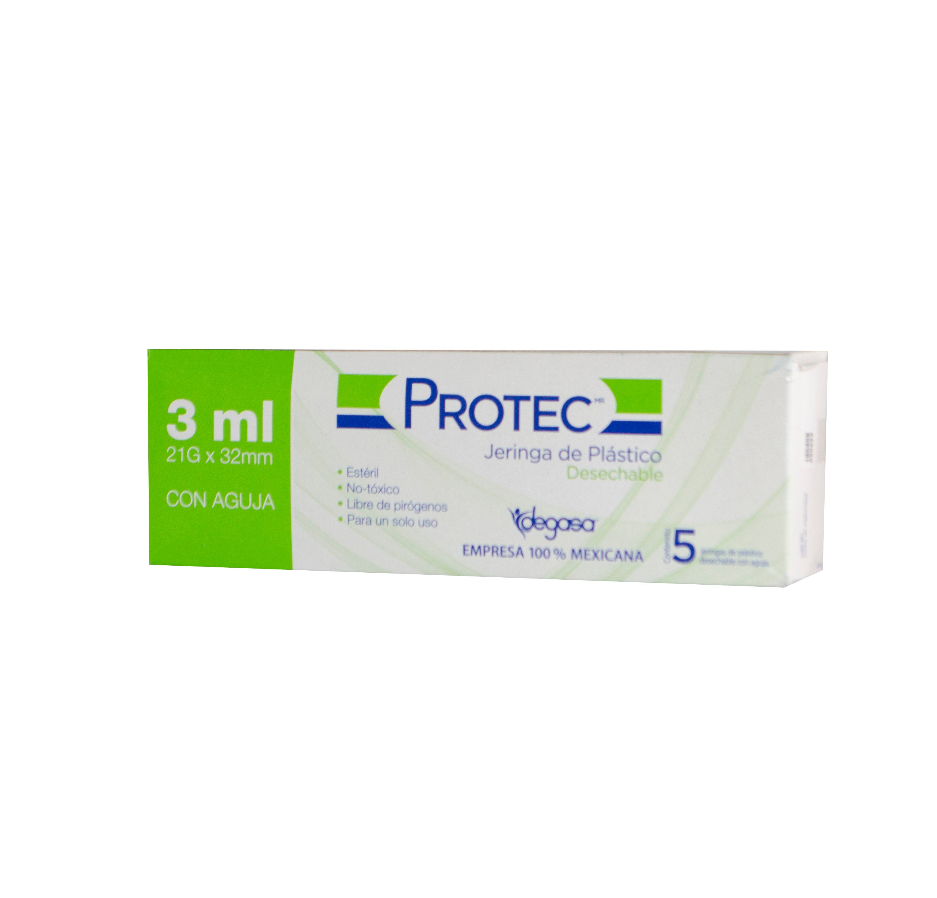 JERINGA PROTEC 3ML 22X32 C/5