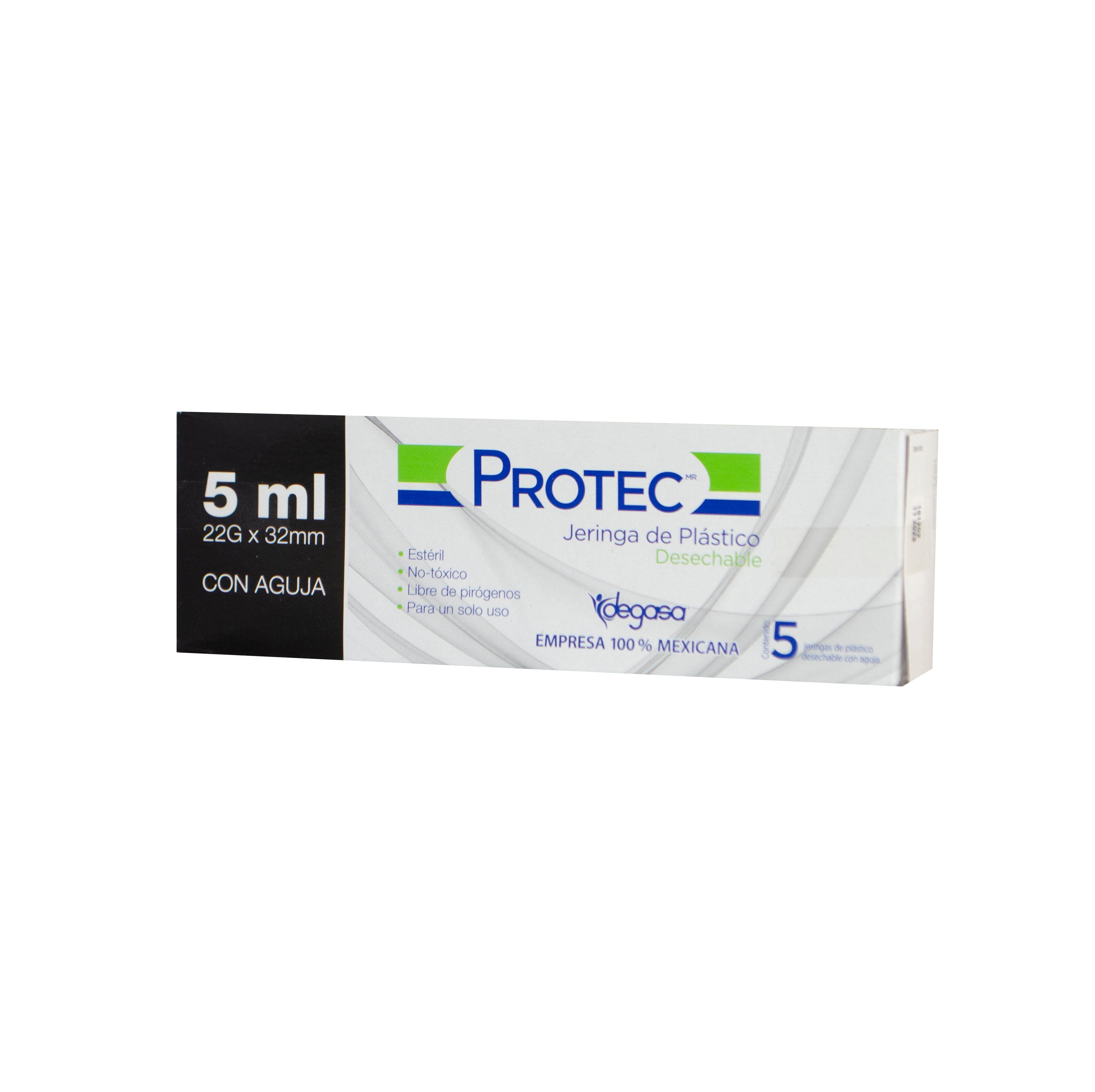 JERINGA PROTEC 5ML 22X32 X/5
