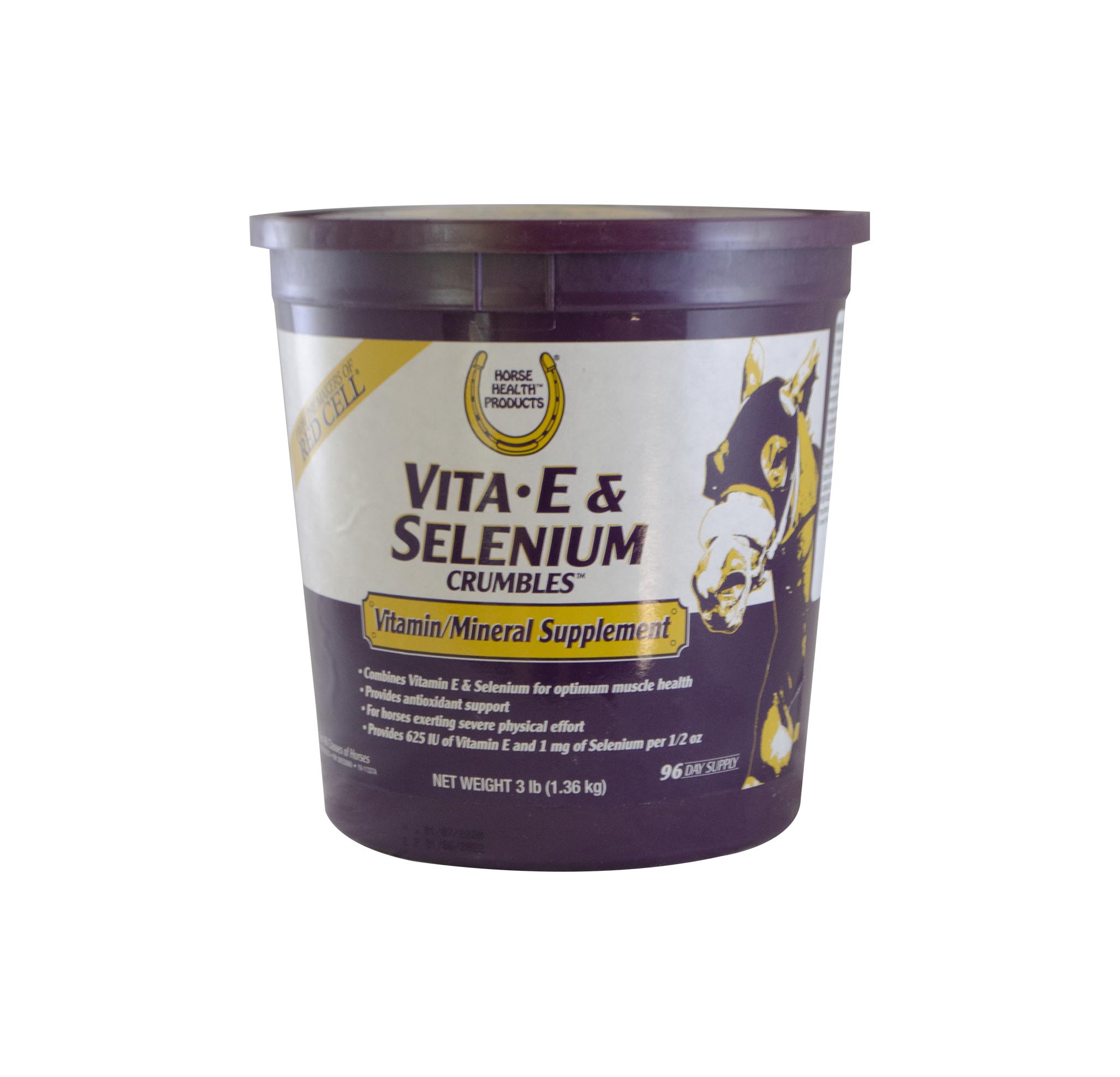 VITAMIN E SELENIUM 3 lb CRUMBLES HORSE HEALTH