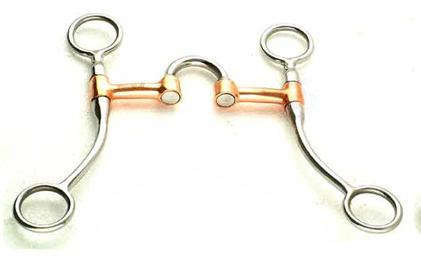 FRENO #5833 TEXANO MONA ALTA BOCADO BRONCE CORRECC.