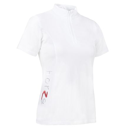 PLAYERA #32085 P/EQUITACION MANGA CORTA BLANCA MED (BLOCK)
