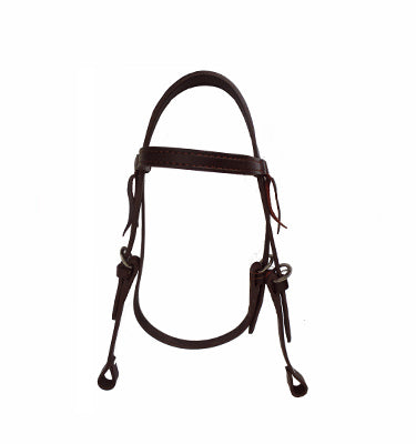 CABEZADA #005 PIEL P/PONY CON AHOGADOR