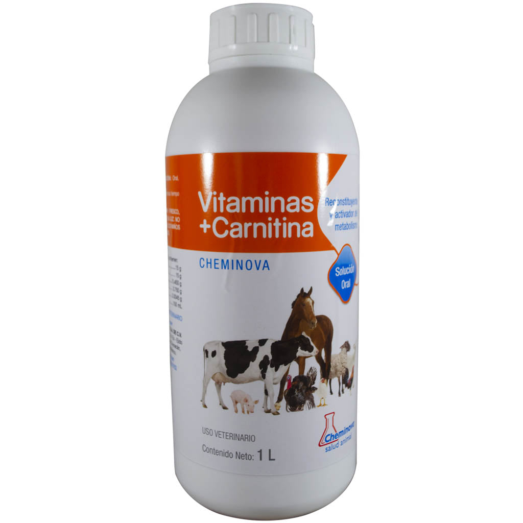 VITAMINAS + CARNITINA 1LT. CHEMINOVA Chivali VITAMINAS + CARNITINA 1LT. CHEMINOVA Chivali