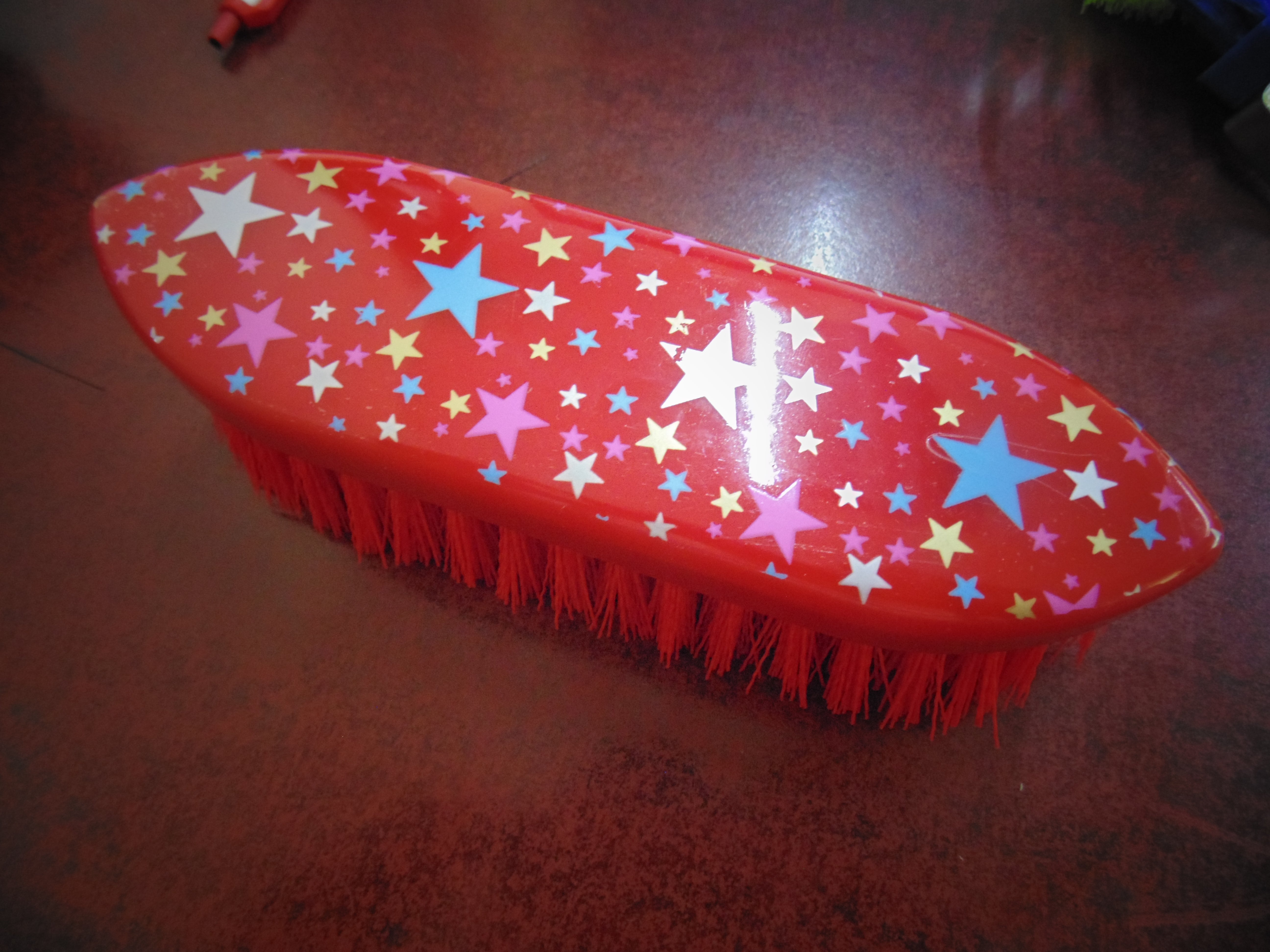 CEPILLO #Y2002B C/DISEÑO DE ESTRELLITA BICOLOR