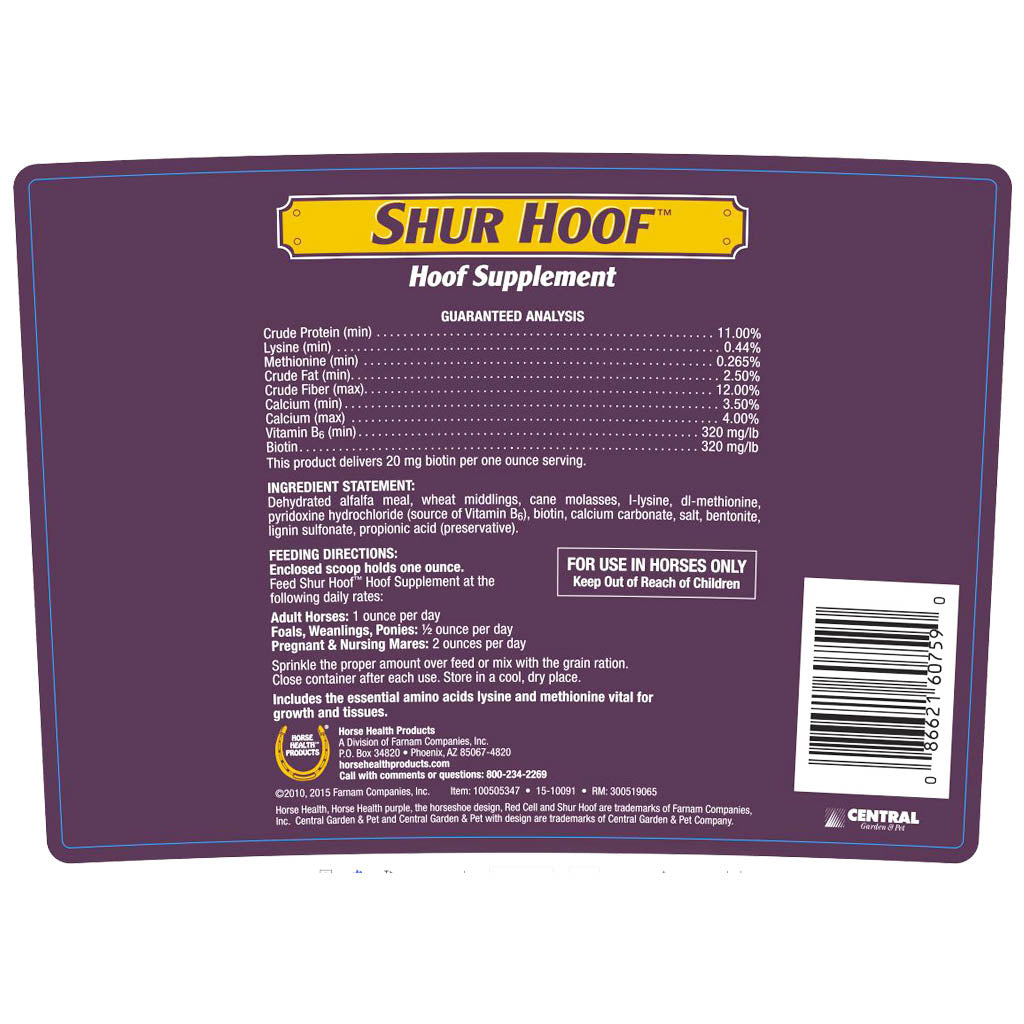 SHUR HOOF PELLETS 2.5 LB