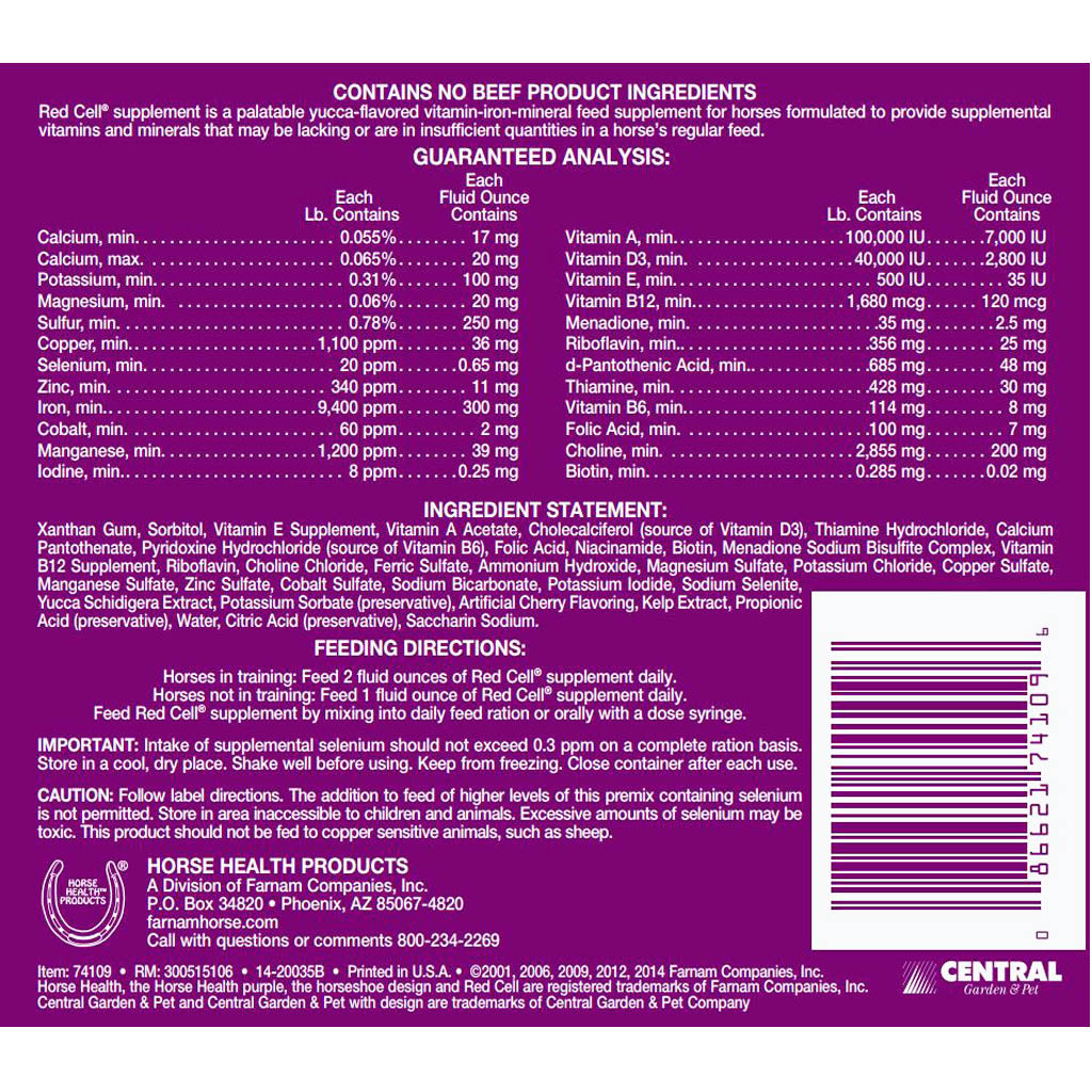 RED CELL 946 ml