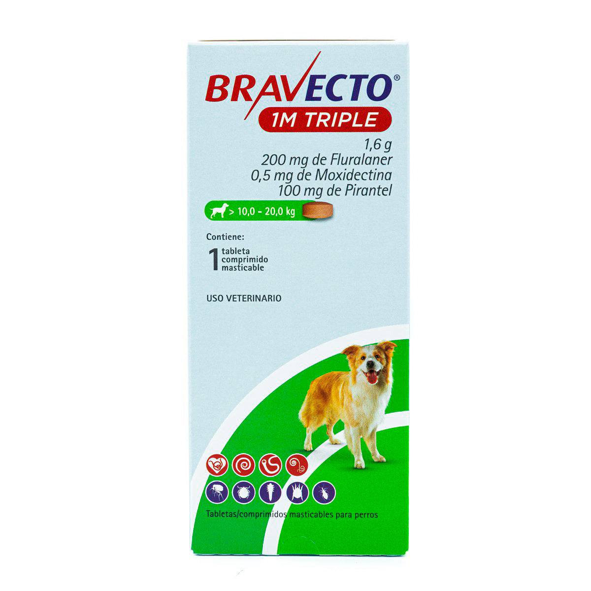 BRAVECTO 1M TRIPLE 200mg 1 TAB