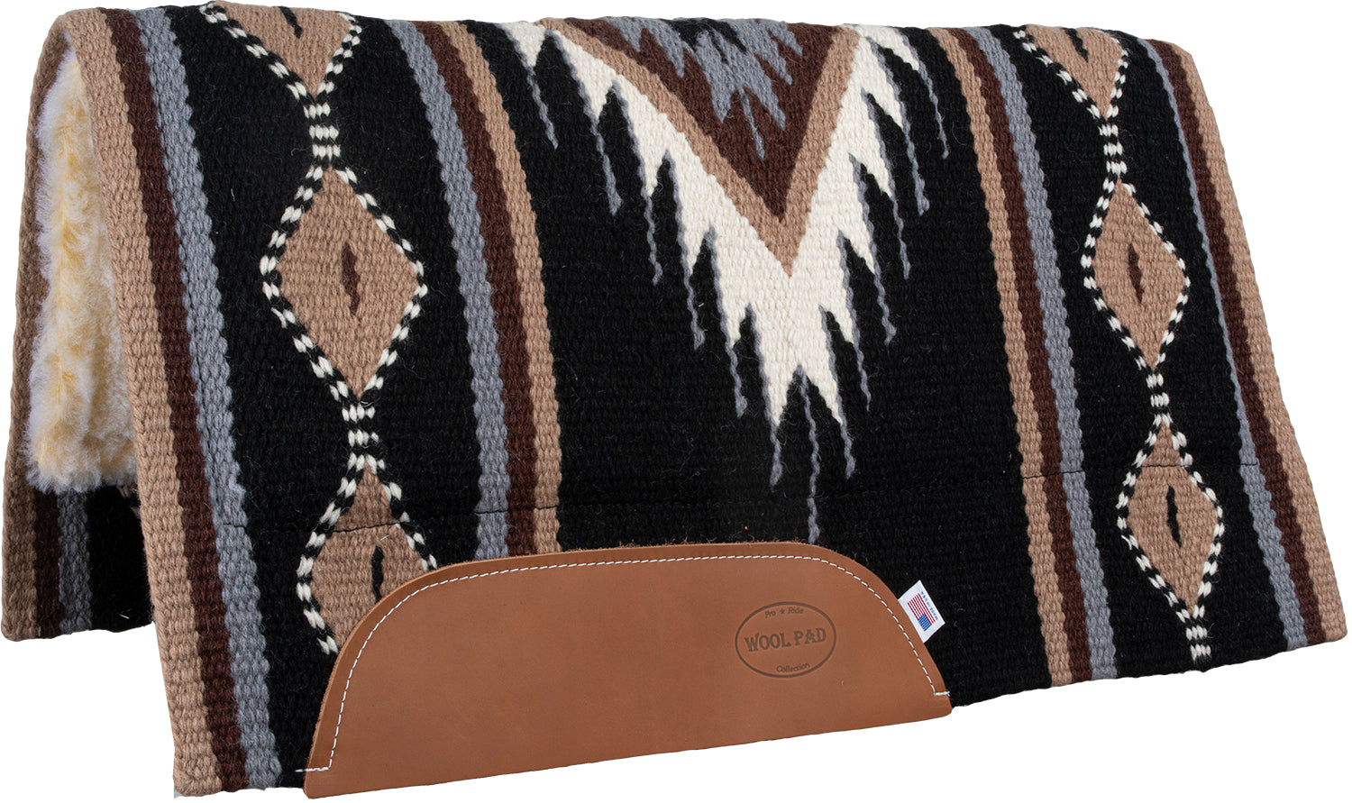 SUADERO #5007-52DJ 36X34 NEGRO/BEIGE