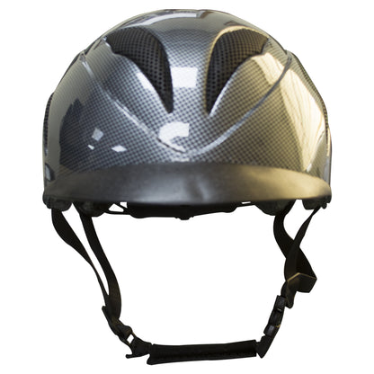 CASCO #805 EQUITACION ENTRADA DE AIRE FIBRA DE CARBON
