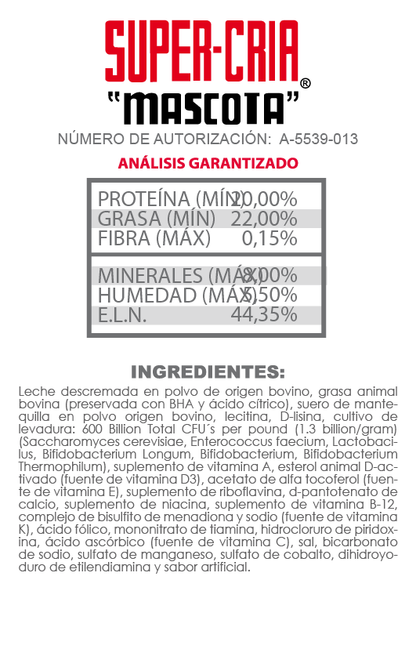 SUPER CRIA P/PERRO 450 gr