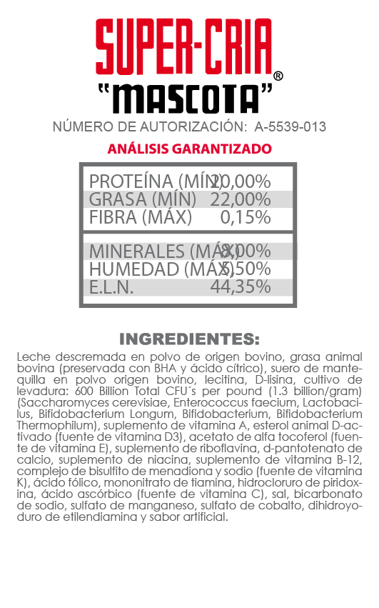 SUPER CRIA P/PERRO 450 gr