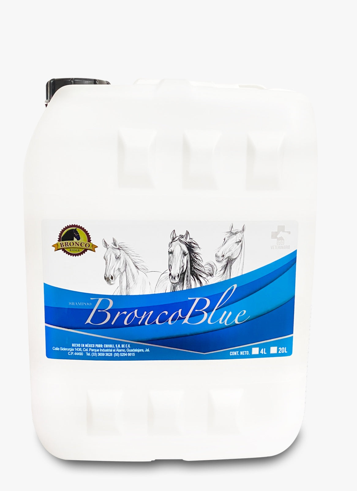SHAMPOO BRONCO BLUE 20 LTS.