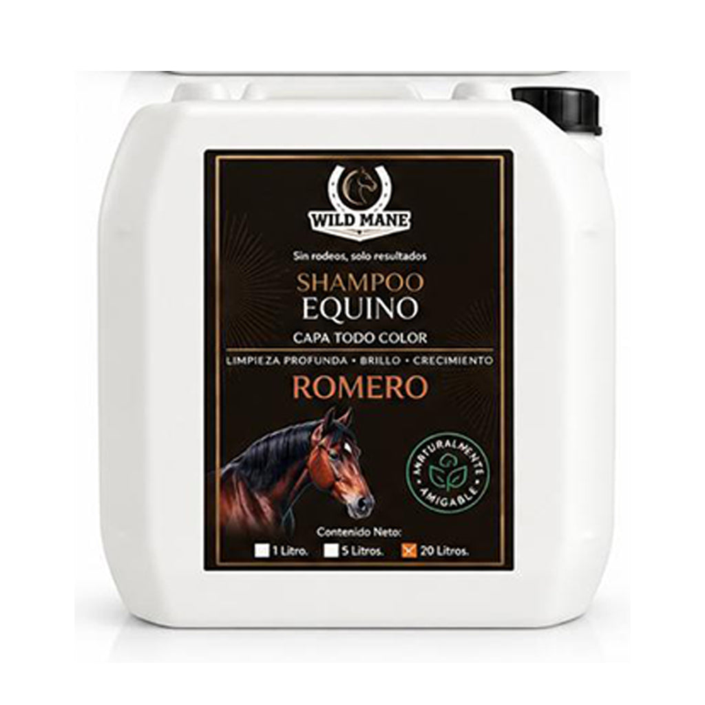 SHAMPOO TERAPEUTICO ROMERO/CAFE WILD MANE 20 lt